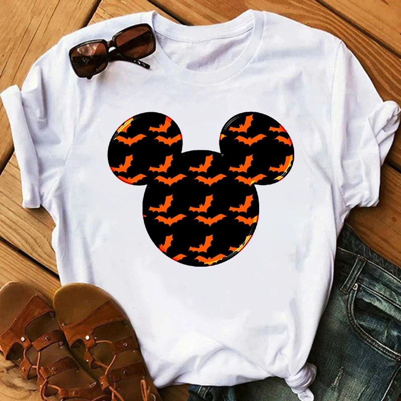 

Girl T-shirt Mouse Head Cartoon Graphic Casual Fashion Shirt Harajuku Cartoon Cotton Top Tee Female Short Sleeve Shirt