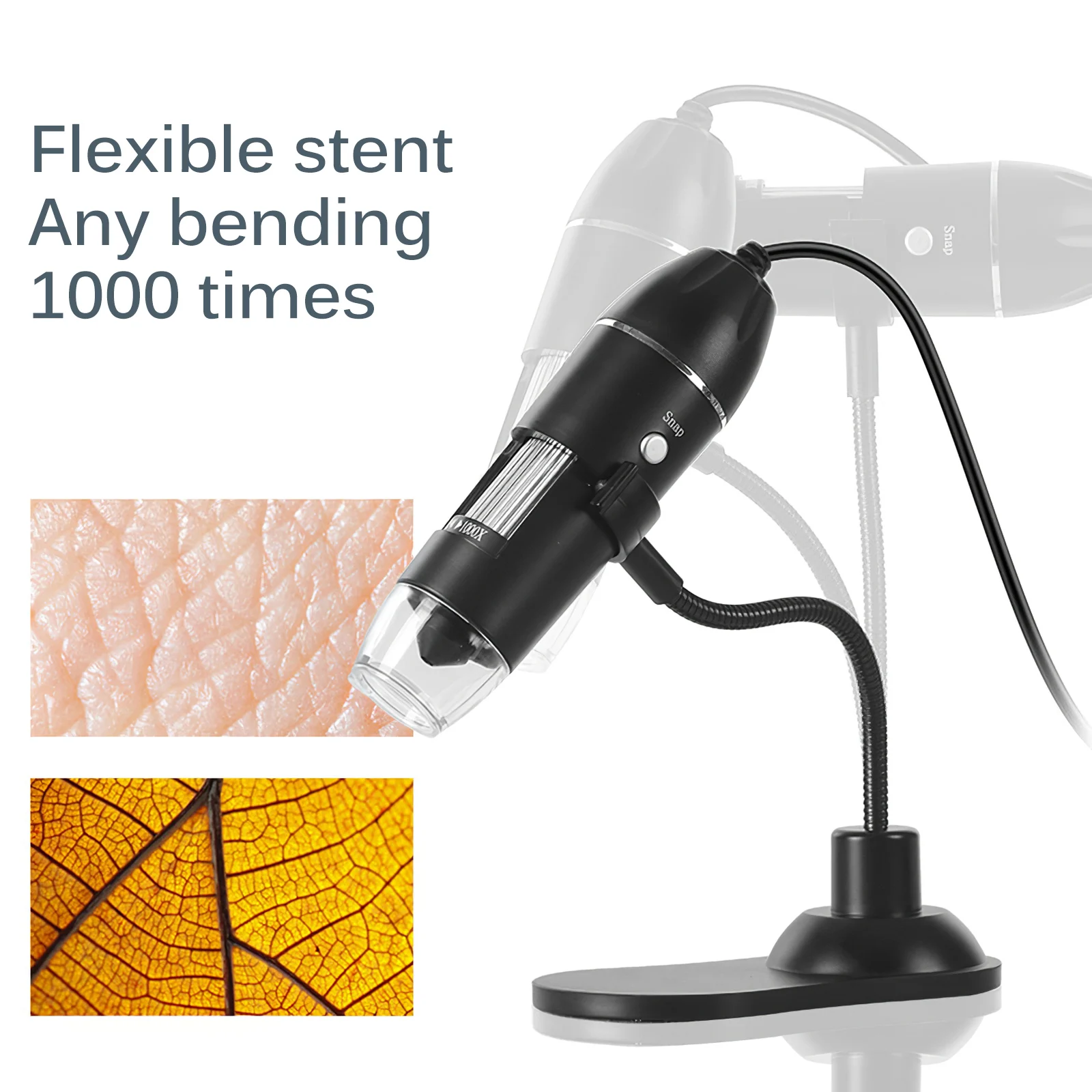 

1000X USB Microscope Handheld Digital Microscope USB Interface Electron Microscopes For Windows Mac With 8 LEDs With Bracket