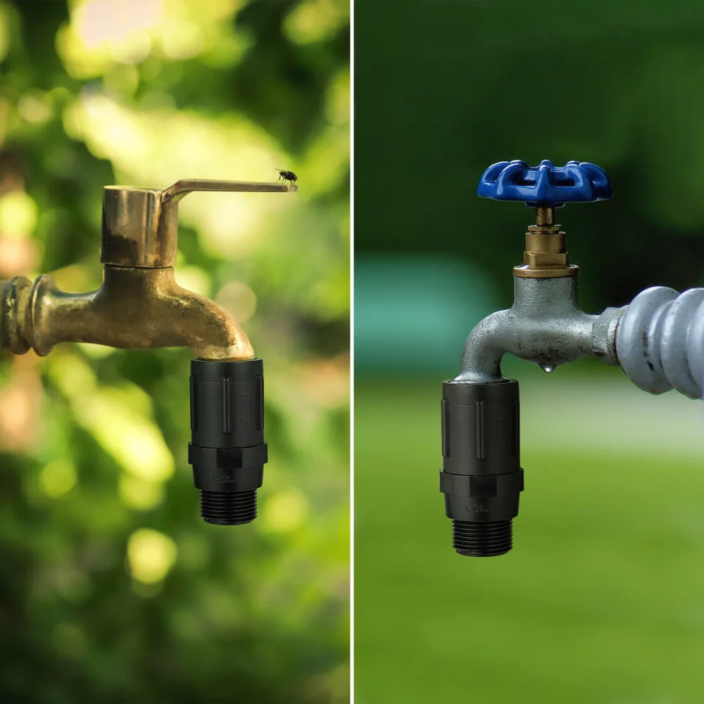 

villcase Drip Irrigation Pressure Regulator Pressure Adjusting 25 PSI Irrigation Distributing Regulator
