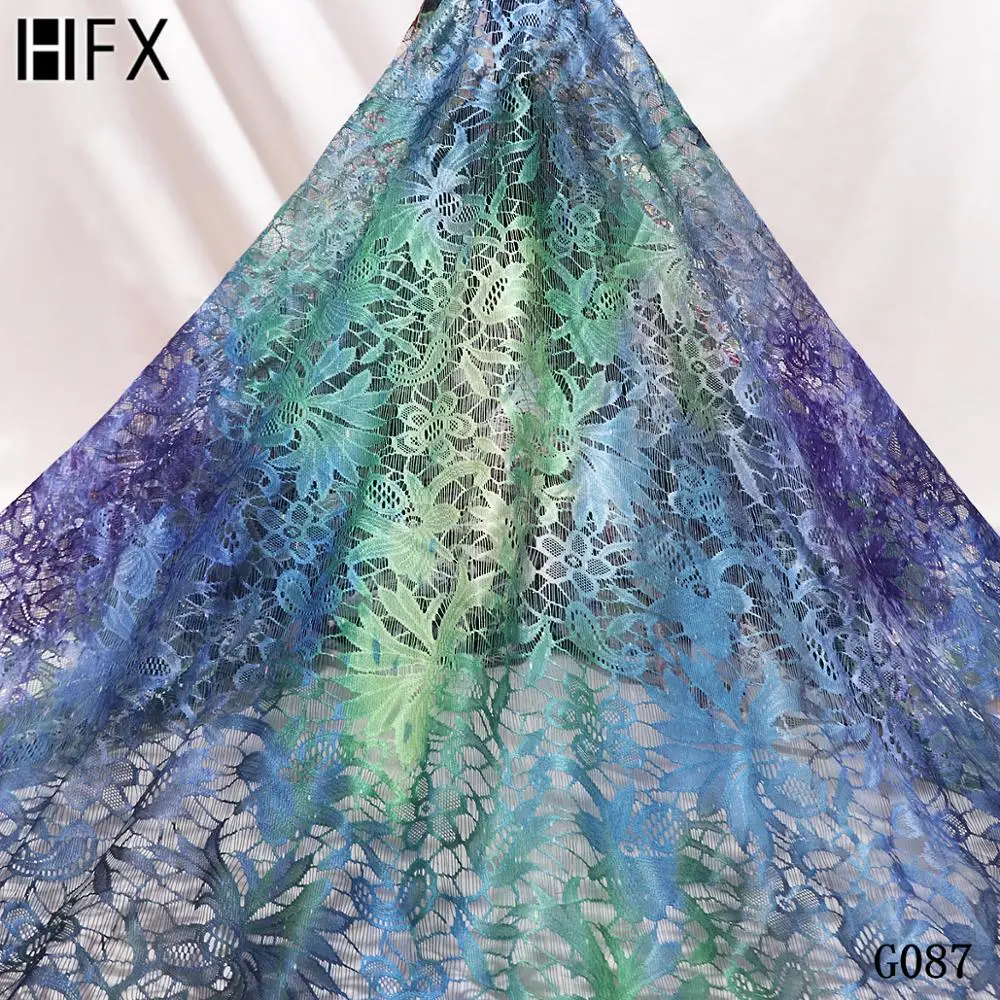 Африканская гипюровая Водорастворимая кружевная швейцарская ткань