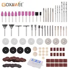 Вращающиеся инструменты GOXAWEE, абразивный инструмент для электрической дрели Dremel, аксессуары для дерева, металла, гравировки, резки, шлифовки, резьбы, полировки