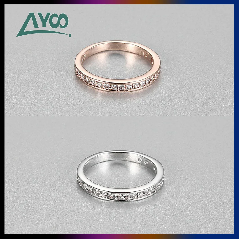 

Fashion jewelry SWA charm simple fashion crystal single ring ring women cold wind design sense row crystal ring romantic gift