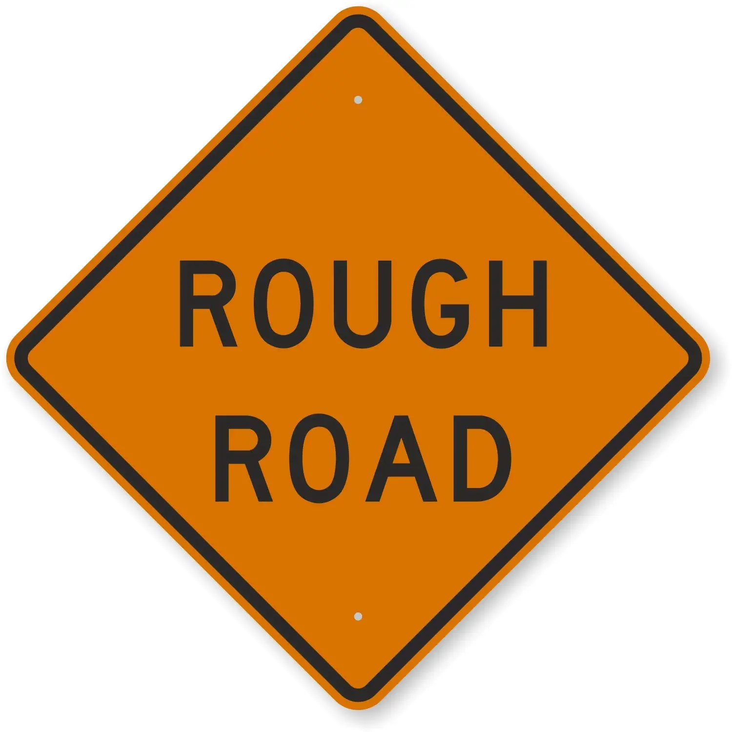 

"Rough Road" MUTCD Compliant Sign | 8" x 8" 3M High Intensity Grade Reflective Aluminum
