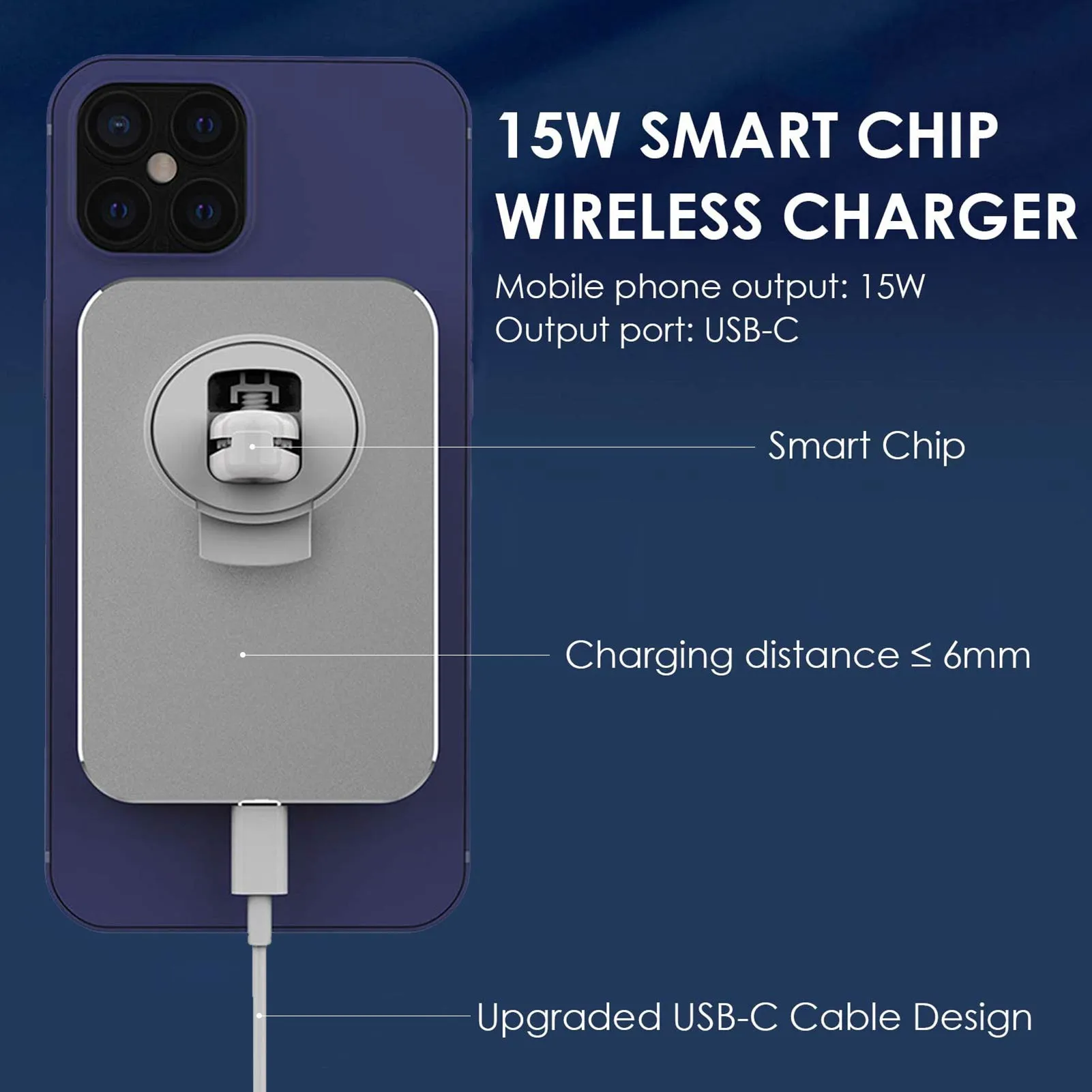 15w Magnetic Wireless Charger For IPhone 12 Pro Max Mini Fast Charging Dock Car Mount Air Vent Phone Stand Holder | Мобильные