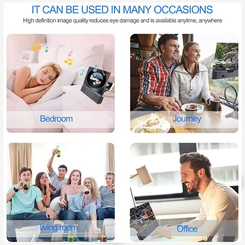 3D мобильный телефон усилитель видео Bluetooth-совместимый стерео динамик стенд |