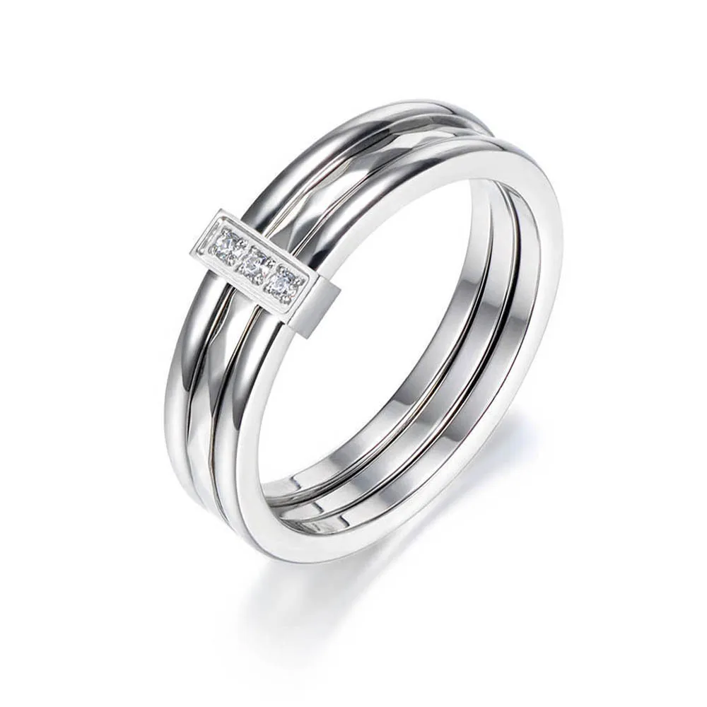 Модное обручальное кольцо ZooMango цвета розового золота с мозаикой из фианита