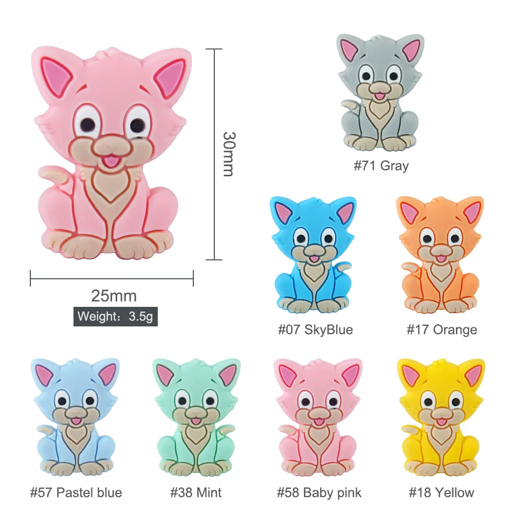 Keep &amp расти 10 шт. грызунок с котом силиконов бусов против грызунов нового дизайна