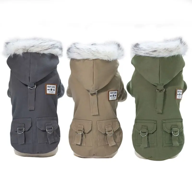 Одежда для собак маленьких щенков осень зима худи домашних теплое флисовое