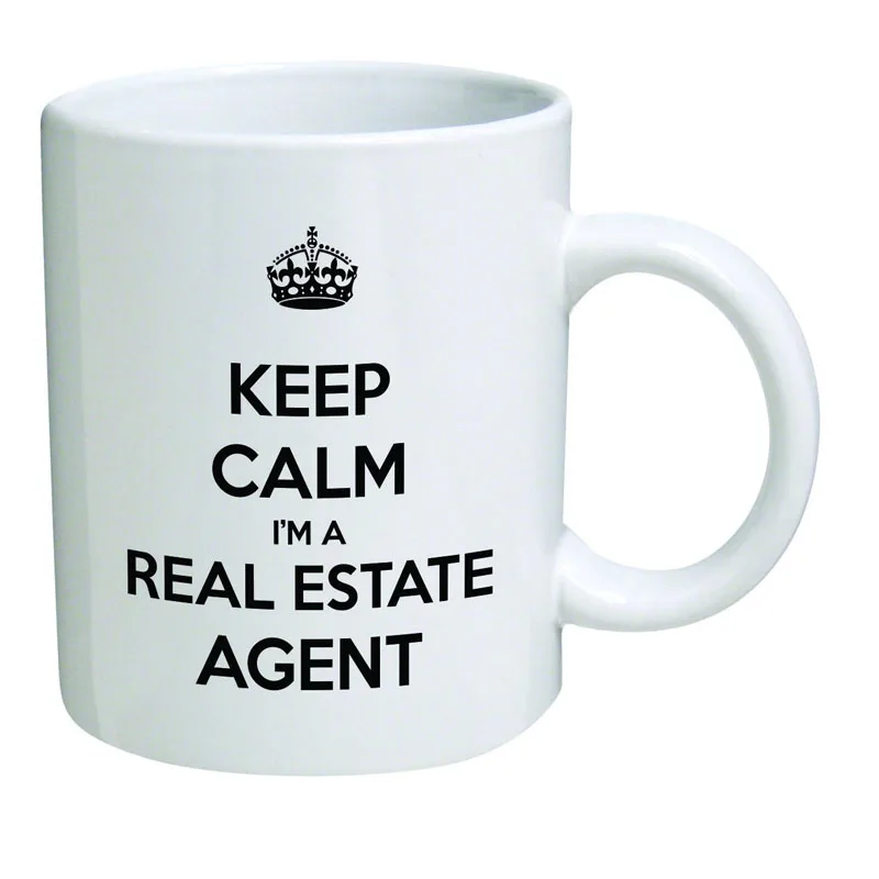 Забавная кружка Keep Calm I'm A Real Estate Agent кофейные кружки вдохновляющие подарки и