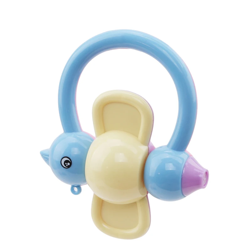 

4Pcs/ Set Plastic Cute Cartoon Hand Bell Ring Musical Toy Infant Grasp Training Appease Toys Rattles Teether Baby Accessories