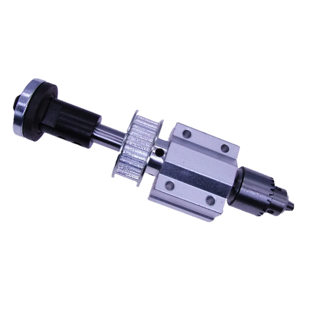 JTO Set-M10 Axis Пила электрическая дрель без питания Шпиндельный узел DIY фреза для деревообработки шлифовальный маленький токарный станок Обрезной ремень сверлильный патрон комплект - Цвет: JTO Set-M10 Axis