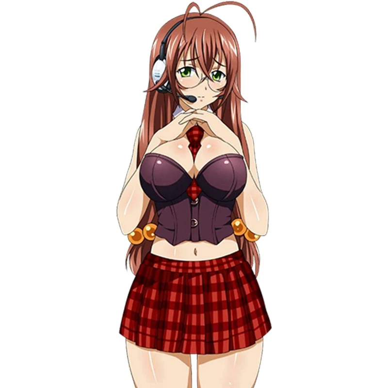 

Hot Lovely Girl Anime Ikkitousen Ryuubi Gentoku Beauty Vinyl Car Sticker Fine Decor Decal for Window Laptop Fridge PVC13x5cm