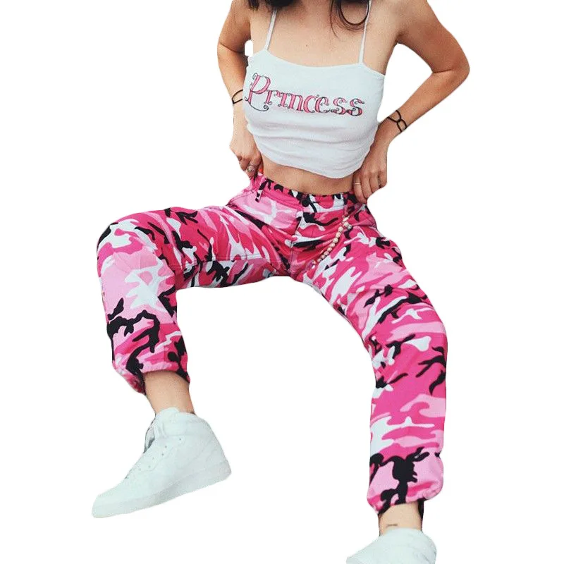 

High Waist Women Pencil Pants Print Casual Trouser