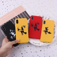 witch flying soft silicone candy case fundas for iphone 12 mini 11 pro max 13 8 8plus x xs max 7 7plus
