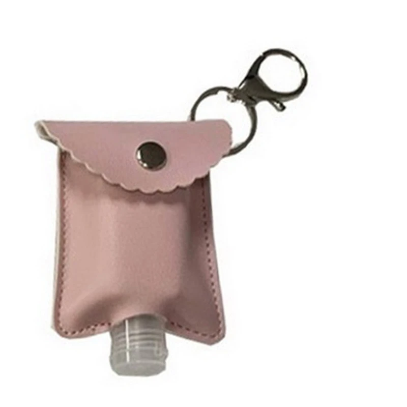 

1Set 30ml Refillable Bottles Travel Hand Sanitizer Bottles Cosmetic Container with Keychain Holder with Bottle Cover