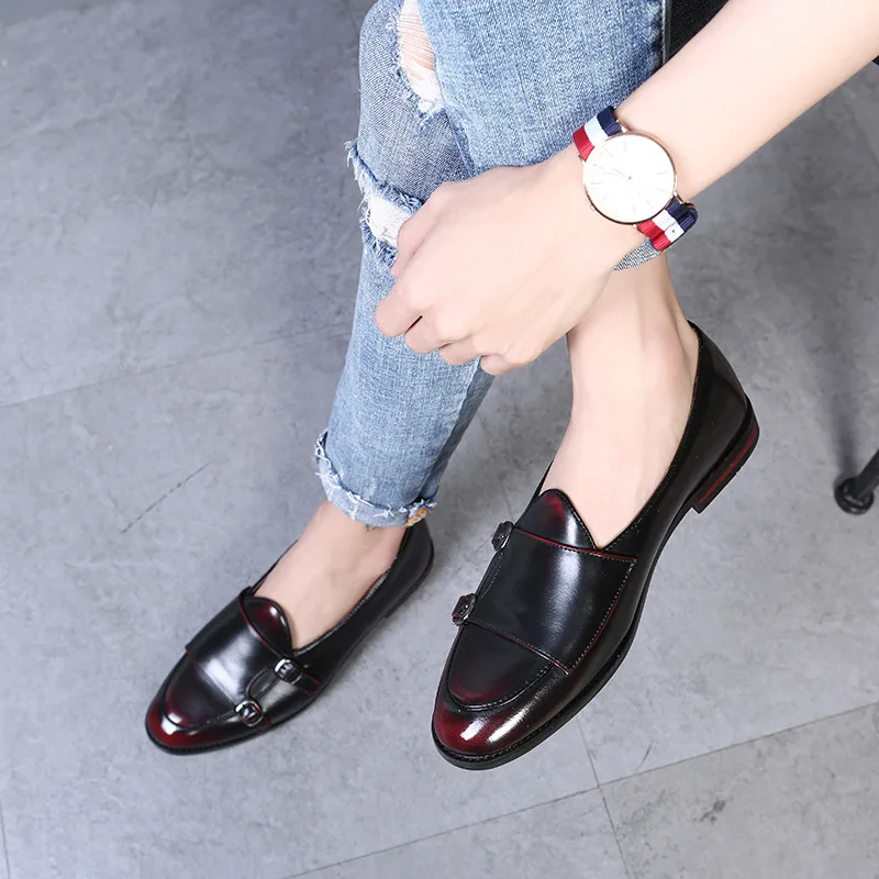

Autumn Men Microfiber Leather Loafers Luxury Brand Italian Design Wedding Comfortable Male Breathable Night Club Party Shoes