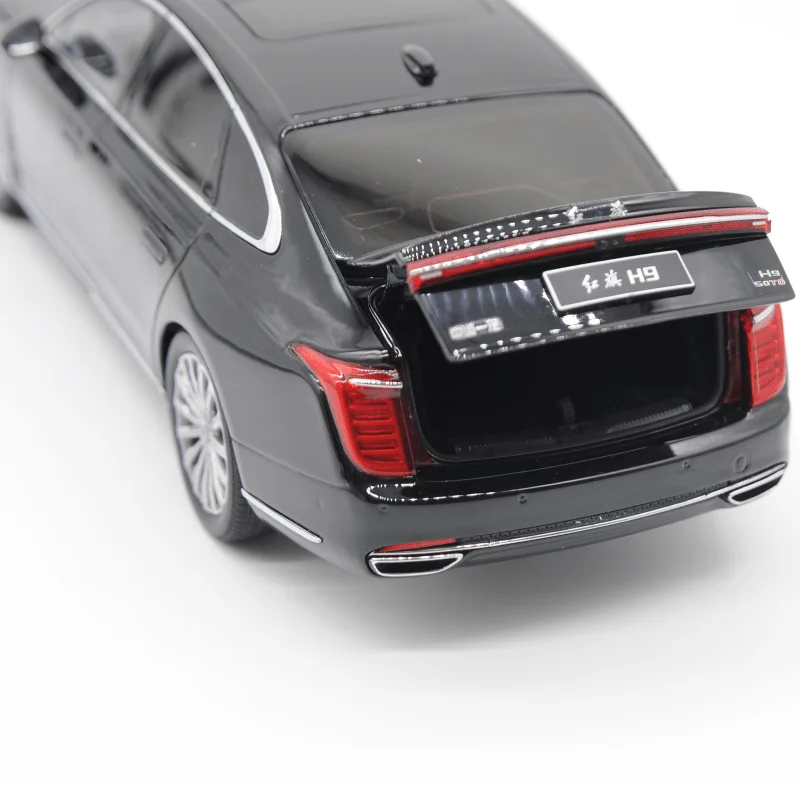 

Latest Hot Sale 1:18 Alloy Black Hongqi H9 Luxury Car Simulation Collection Chinese Version Play Vehicles