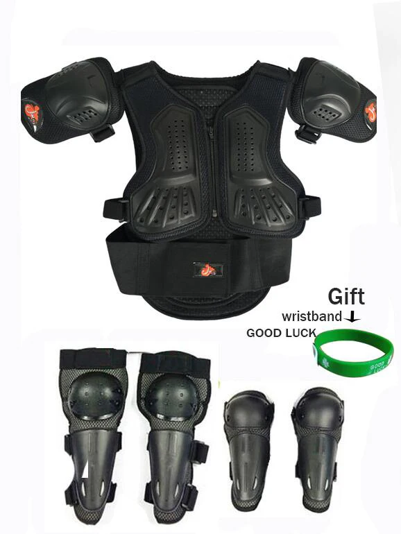 vest Model two С подарком ребенок мальчики и девочки Мотокросс Защита тела Броня Мото DH MX горный велосипед детский MTB Велоспорт Броня - Цвет: vest Model two