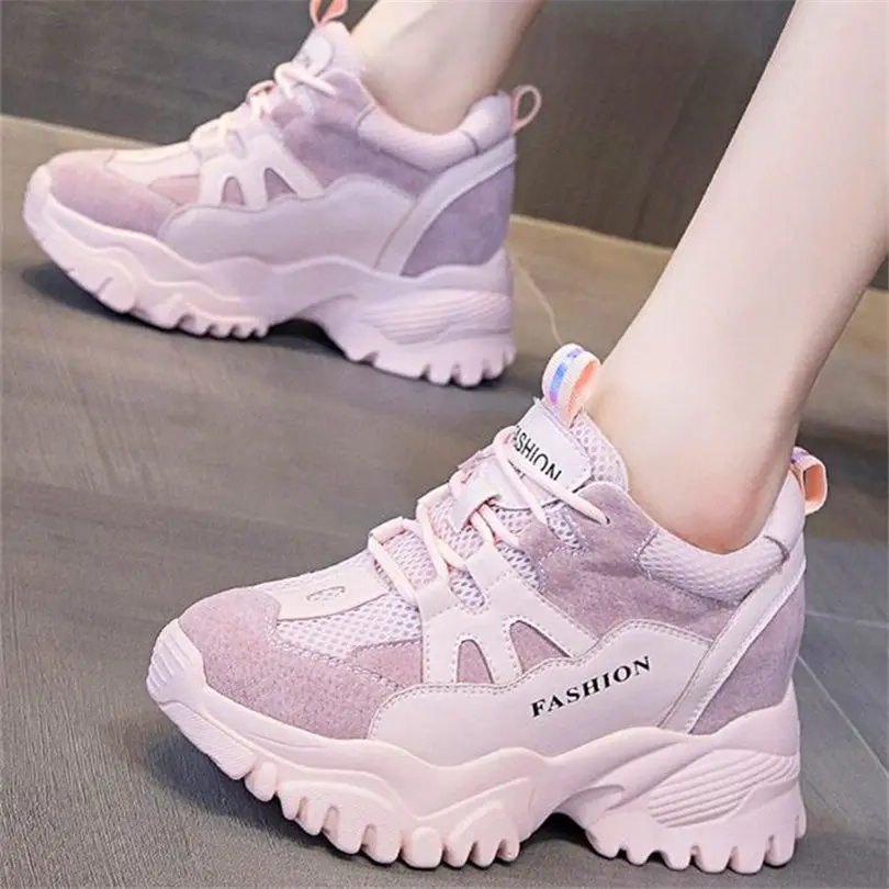

Ankle Boots Women's Real Leather Platform Wedge Fashion sneaker High Heel Oxfords Casual Shoes Round Toe Lace up Boots