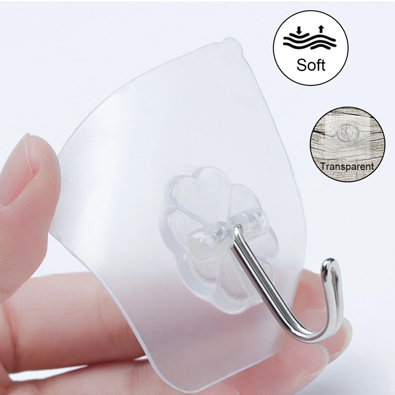 Сильная прозрачная присоска настенные петли подвесные для кухни ванной комнаты