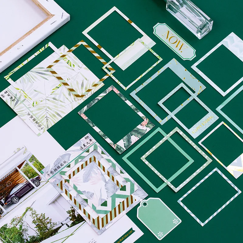 Mohamm 15 листов фоторамка Скрапбукинг стикер s Эстетическая бумага наклейки хлопья