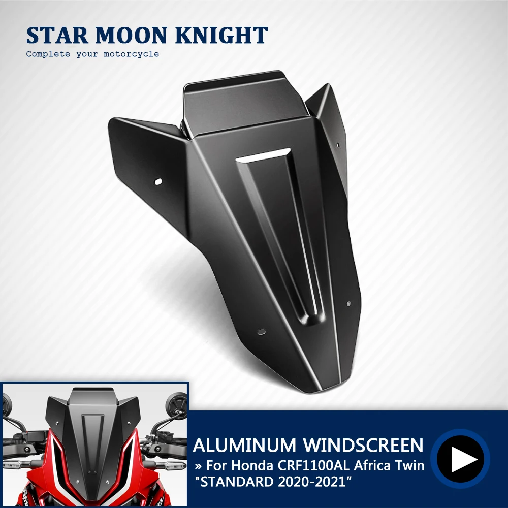 

For Honda CRF1100L CRF 1100 L Africa Twin CRF1100AL STANDARD Motorcycle Windshield Windscreen Aluminum Wind Shield Deflectore
