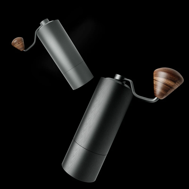 Molinillo Manual de granos de caf&eacute;, herramienta de molienda de caf&eacute; hecha a mano con carcasa de aluminio, n&uacute;cleo de molienda de acero inoxidable de alta calidad, 2021-4