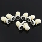 4 шт.-8 шт.компл. эксцентриковый ролик с одним эксцентриковым роликом диаметром 22 мм, 23 мм, 25 мм, 27 мм с валом и белым цветом.