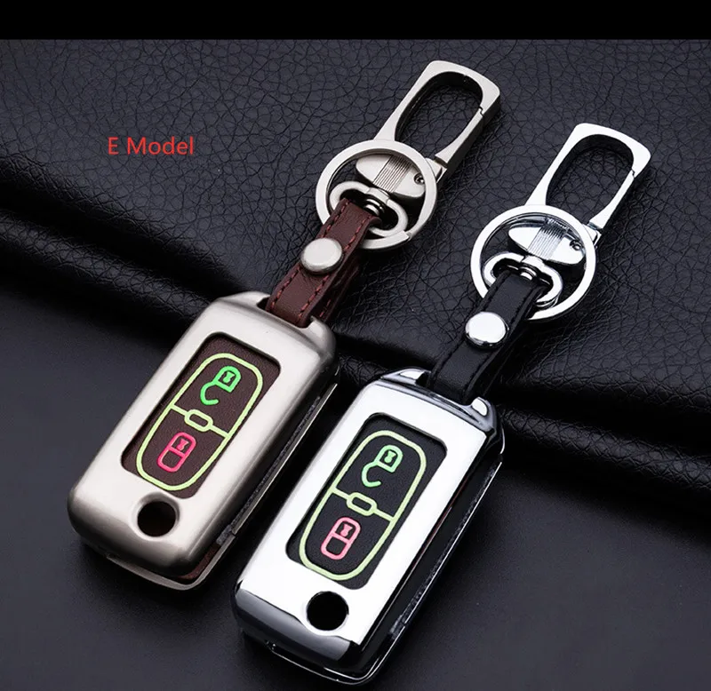 Брелок для автомобильного ключа из цинкового сплава и кожи чехол Peugeot 107 206 207 208 306