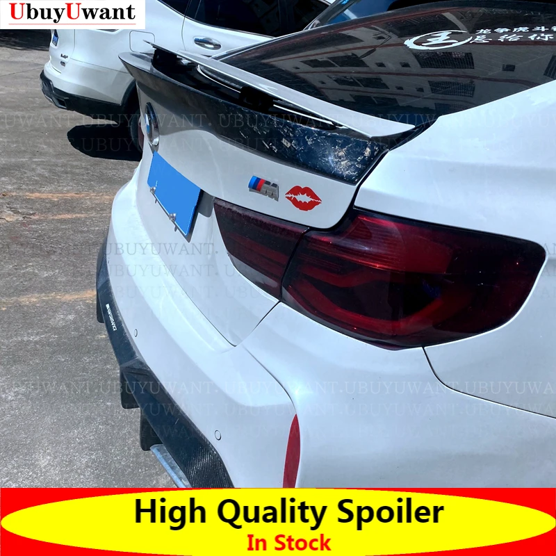 

UBUYUWANT For BMW 3Series F34 3GT Model 320i 328i 335i 2013-2020 Carbon Fiber Pattern Car Trunk Spoiler Rear Wing Carbon Fiber