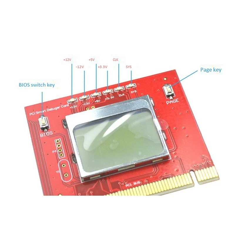 

Diagnostic Card for PC Laptop Desktop PC LCD PCI Display Computer Analyzer Motherboard Diagnostic Debug Card Tester