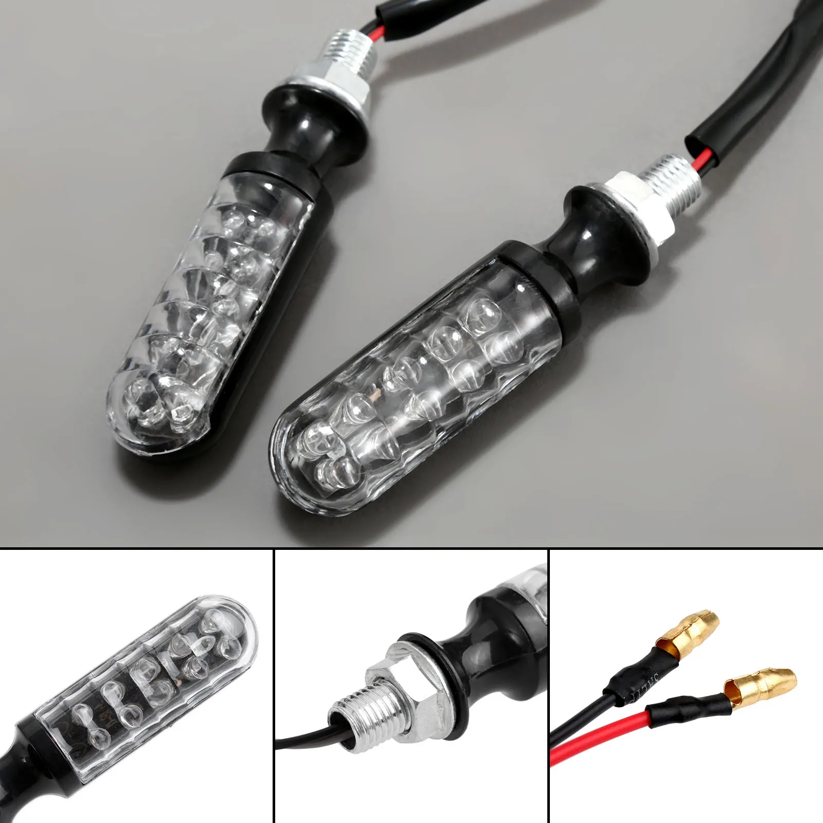 2 предмета в комплекте 12 LED желтый свет индикатор сигнала поворота мотоцикла