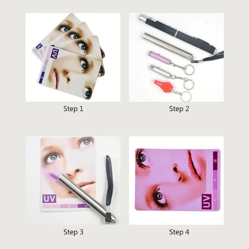 

2021 10PCS UV Light Lamp Life Test Paper Reptile Terrarium UVB Test Card 23GB