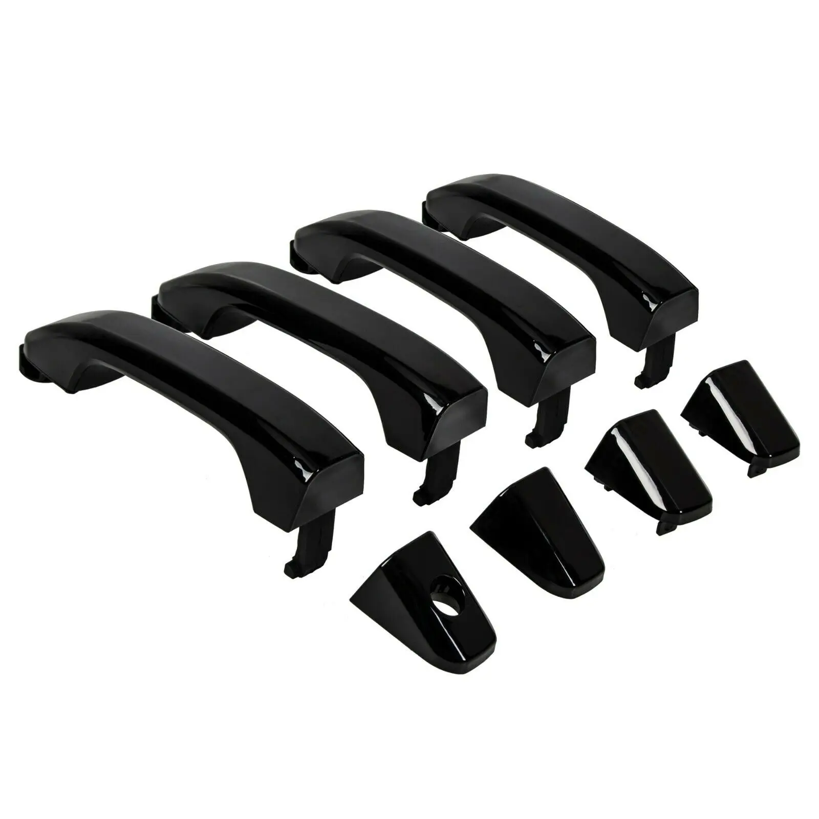 

For Silverado Sierra Gloss 2014-2018 Black Painted Door Handles 23236150 84713668 Car Accessories 4Pcs Set Door Handles