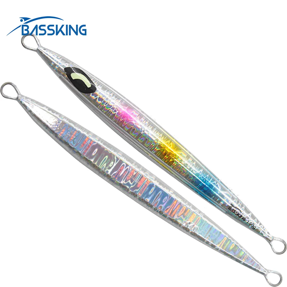 BASSKING Metal Jig Fishing Lure 60g 80g 100g 120g 140g 160g 180g 200g Saltwater Jigging Fishing Bait Isca Artificial Sea Tackle