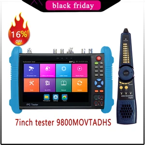 WANGLU 7-дюймовый все-в-одном CCTV-тестер, внешний диаметр, IP CVBS CVITVIAHD SDI Dahua, инструмент для полной проверки функций камеры