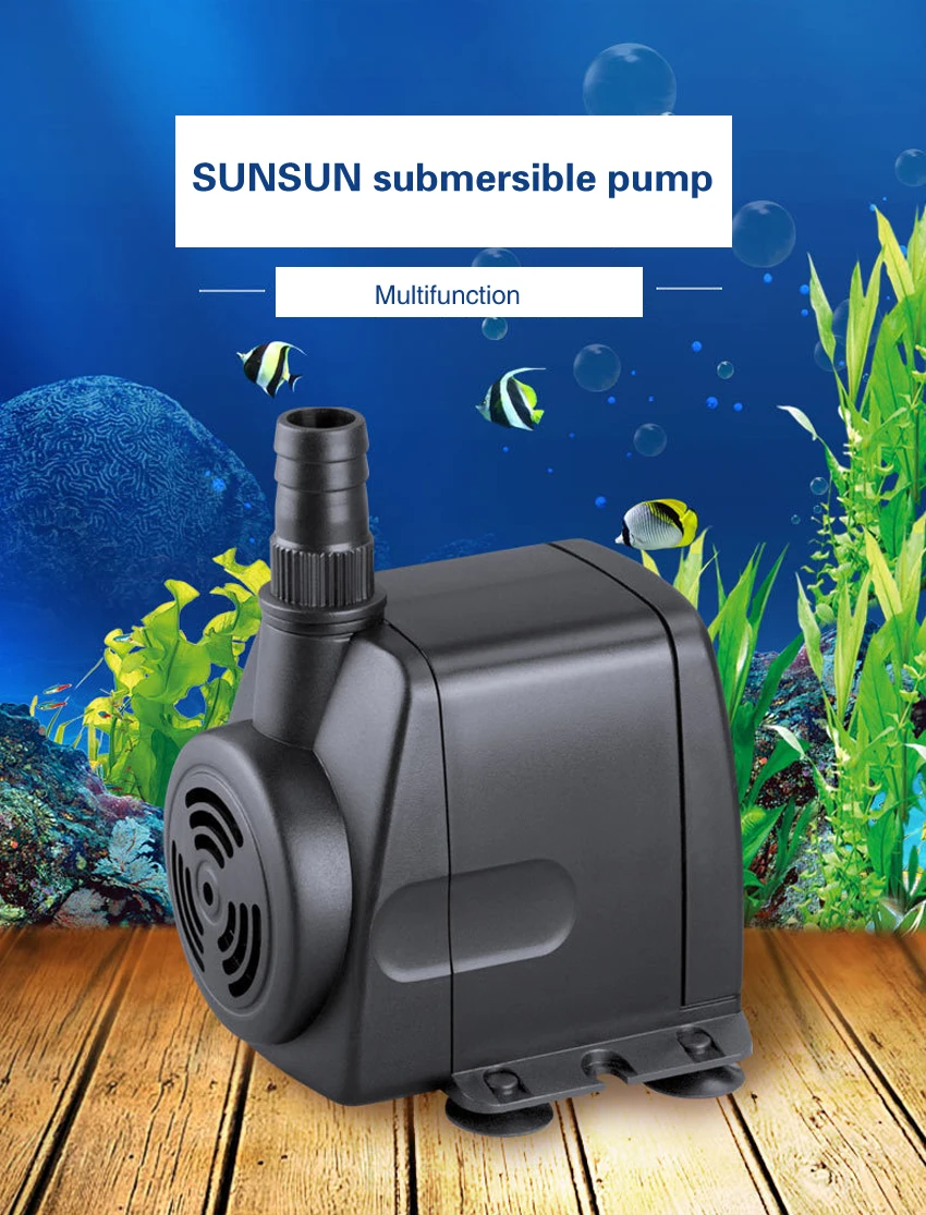Sunsun аквариумный Водяной насос 220 в маленький пруд Фонтан Водяной насос 5 Вт-40 Вт присоска водяной насос аквариумное оборудование