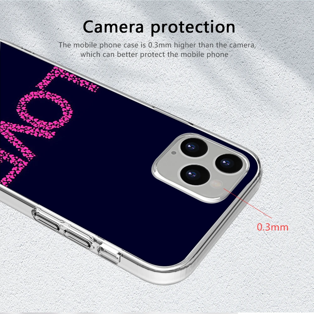 

Fashion Art Heart Funda Case for IPhone 12 Pro Case for IPhone 12 11 Pro XR XS Max Mini 7 X 8 6 6S Plus 5S SE 2020 Silicone TPU