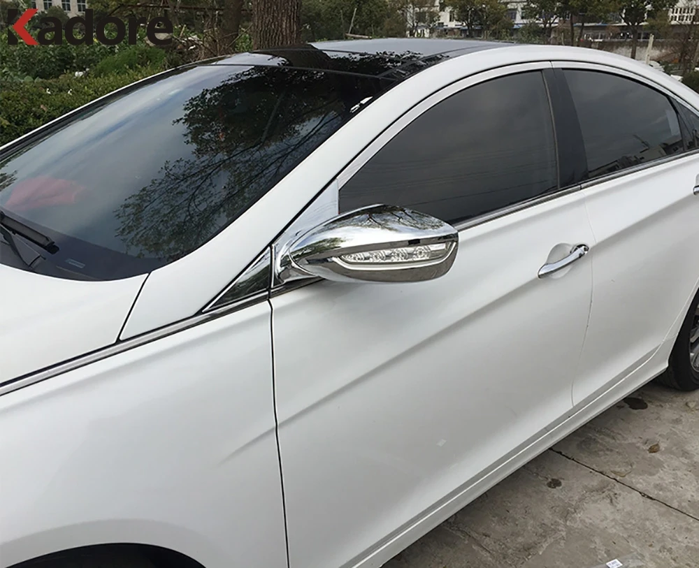 Для Hyundai 8 GE Sonata i45 2011 2013 ABS хромированный пластиковый чехол на заднюю боковую дверь