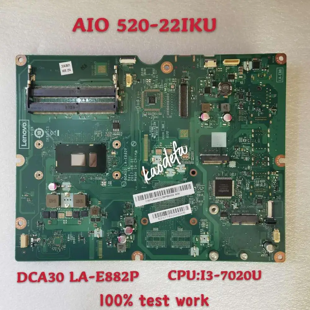 

for AIO 520-22IKU LA-E882P é Adequado Para Lenovo Motherboard CPU i3-7020U DDR4 100% test ok
