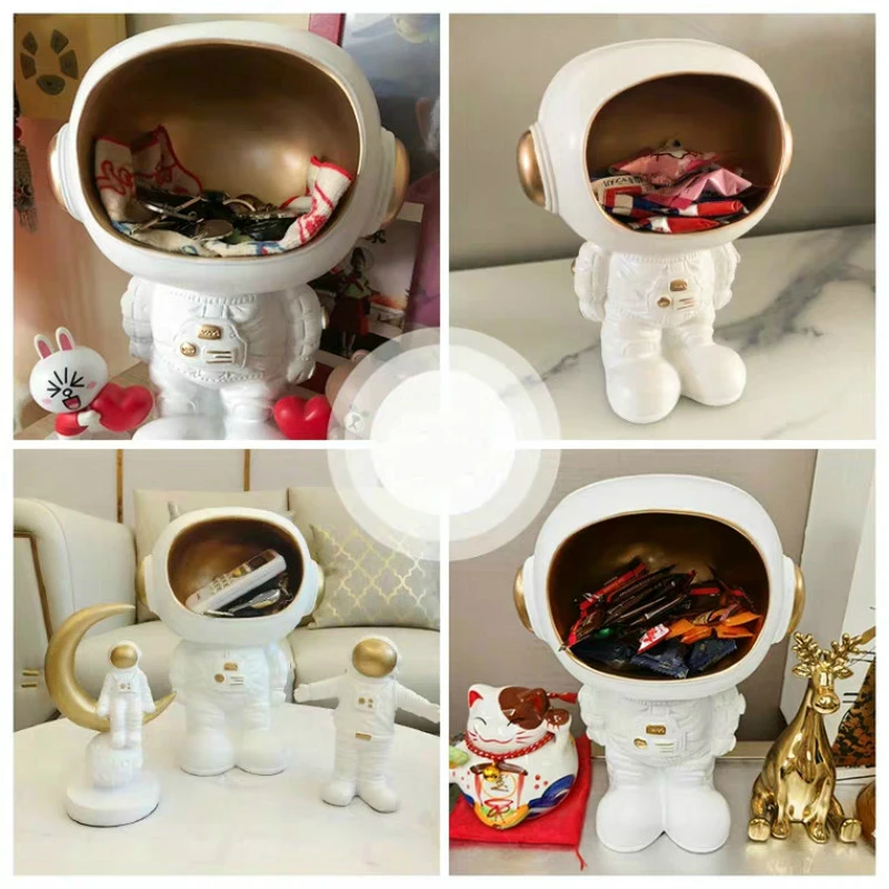 Скандинавская полимерная креативная Статуэтка астронавта скульптура милая