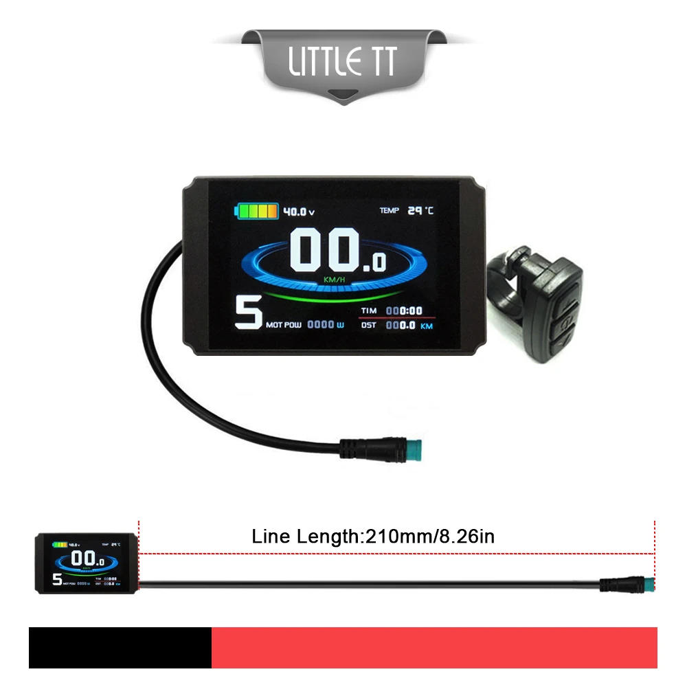 KT Ebike Display 24V 36V 48V 72V LCD8H Electric Bicycle Bike Intelligent Control Panel for Kit | Спорт и развлечения