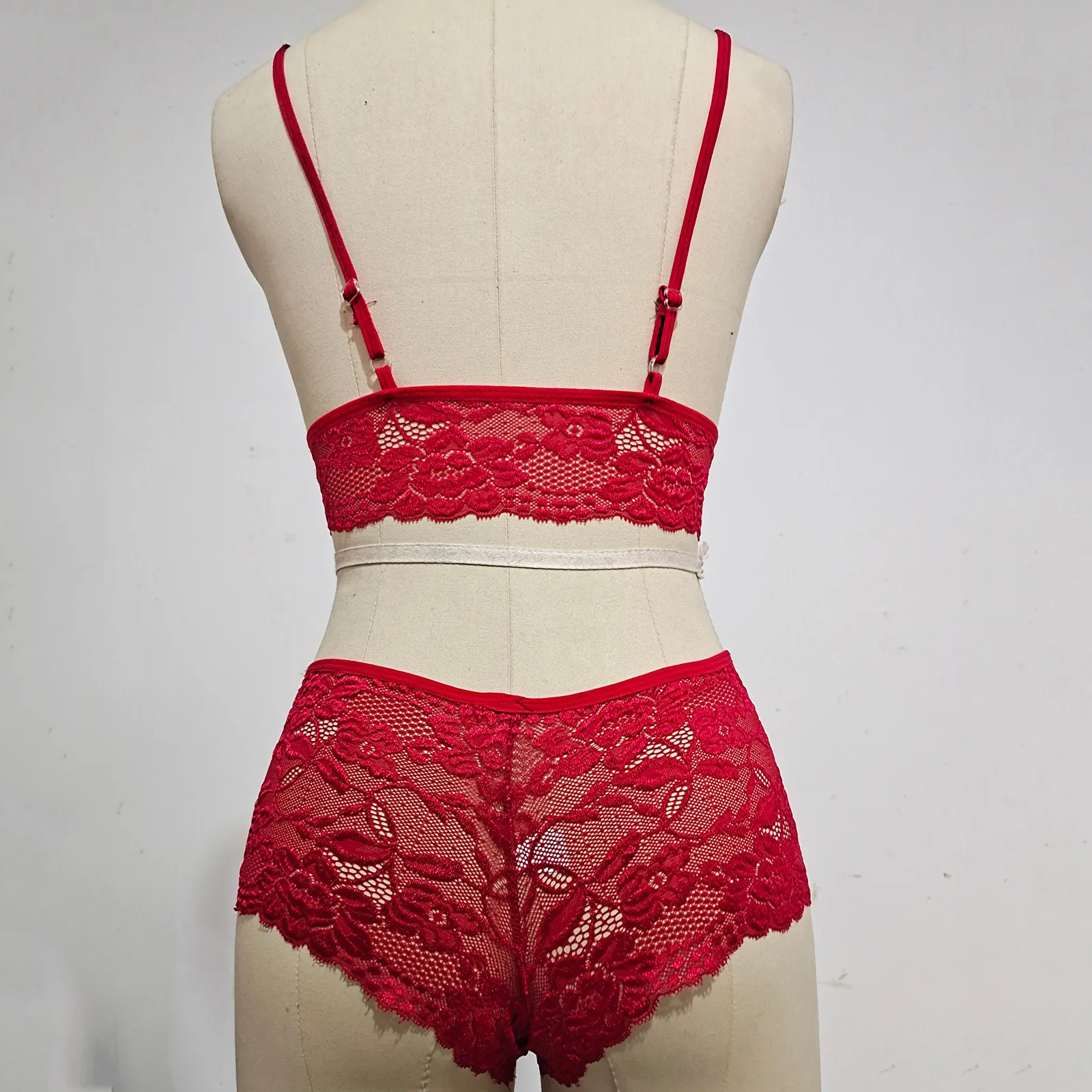 5XL размера плюс Sexylingerie порно бант кружевной бюстгальтер трусы Для женщин