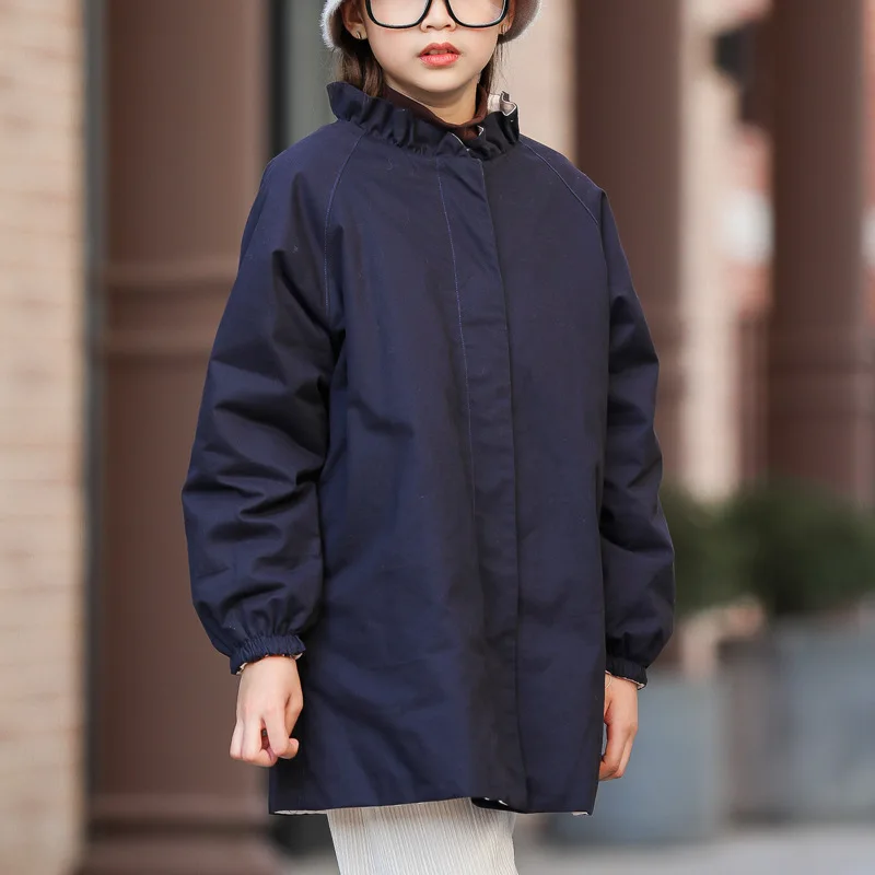 

2020 Children's Jacket For Girls Clothes Autumn Winter Outdoor Teenager Coats Kids Parka Clothing Single Breasted Coat For Girls