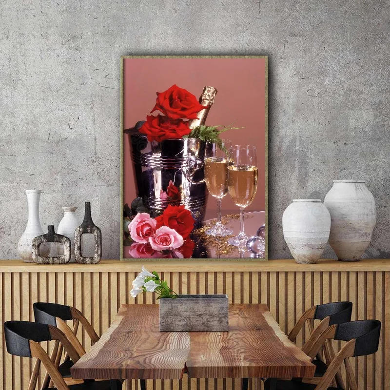 

American Real Map Various Red Wine Beautiful Scenery Romantic Poster Living Room Decoration Wall Wallpaper Furniture Art