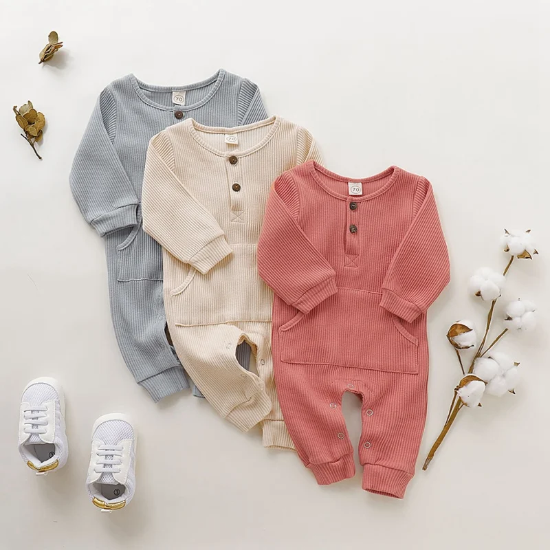 

Newborn Baby Romper 2022 New Baby Girl Boy Clothes Jumpsuits Spring Autumn Warm Long Sleeve Rompers Newborn Clothes