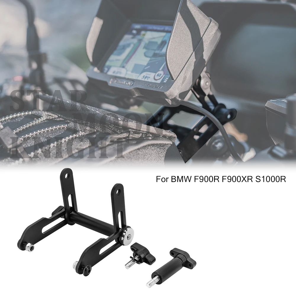 

For BMW F900R F900XR S1000R F900 X R Motorcycle Adjustable Extend Stand Holder Phone Mobile GPS Plate Bracket Phone Holder