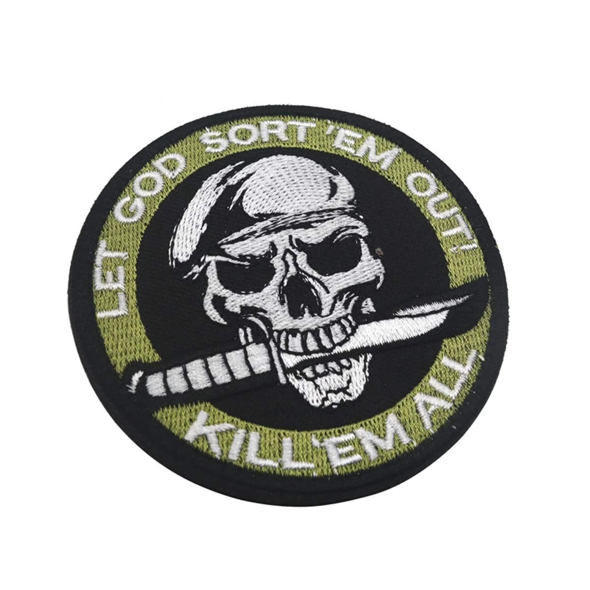 Kill Em All заплата вышивки нарукавная нашивка военный тактический декоративными