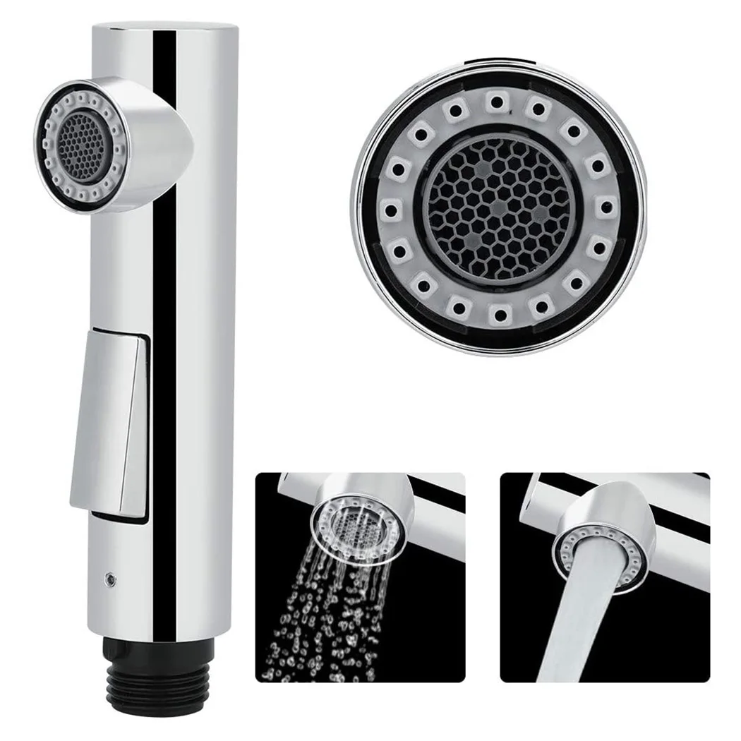 

Pull Out Faucet Sprayer Head Water Tap Kitchen Bathroom Electroplating