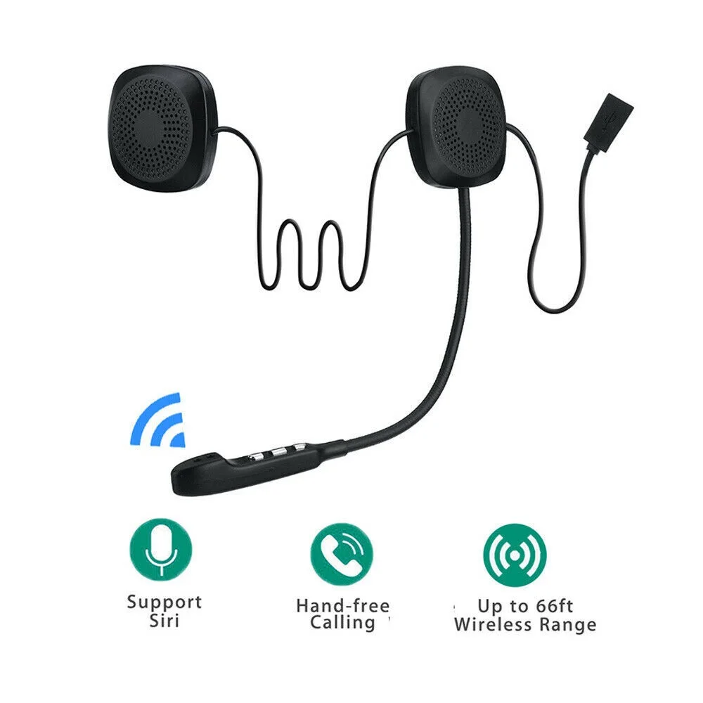 

Helmet headset with microphone for motorcycle Bluetooth hands-free phone